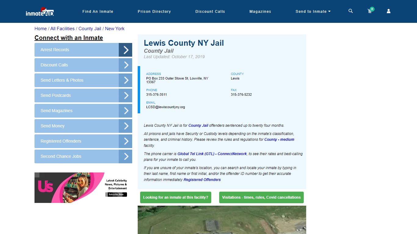 Lewis County NY Jail - Inmate Locator - Lowville, NY
